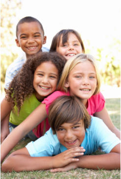 Kids colorful vertical